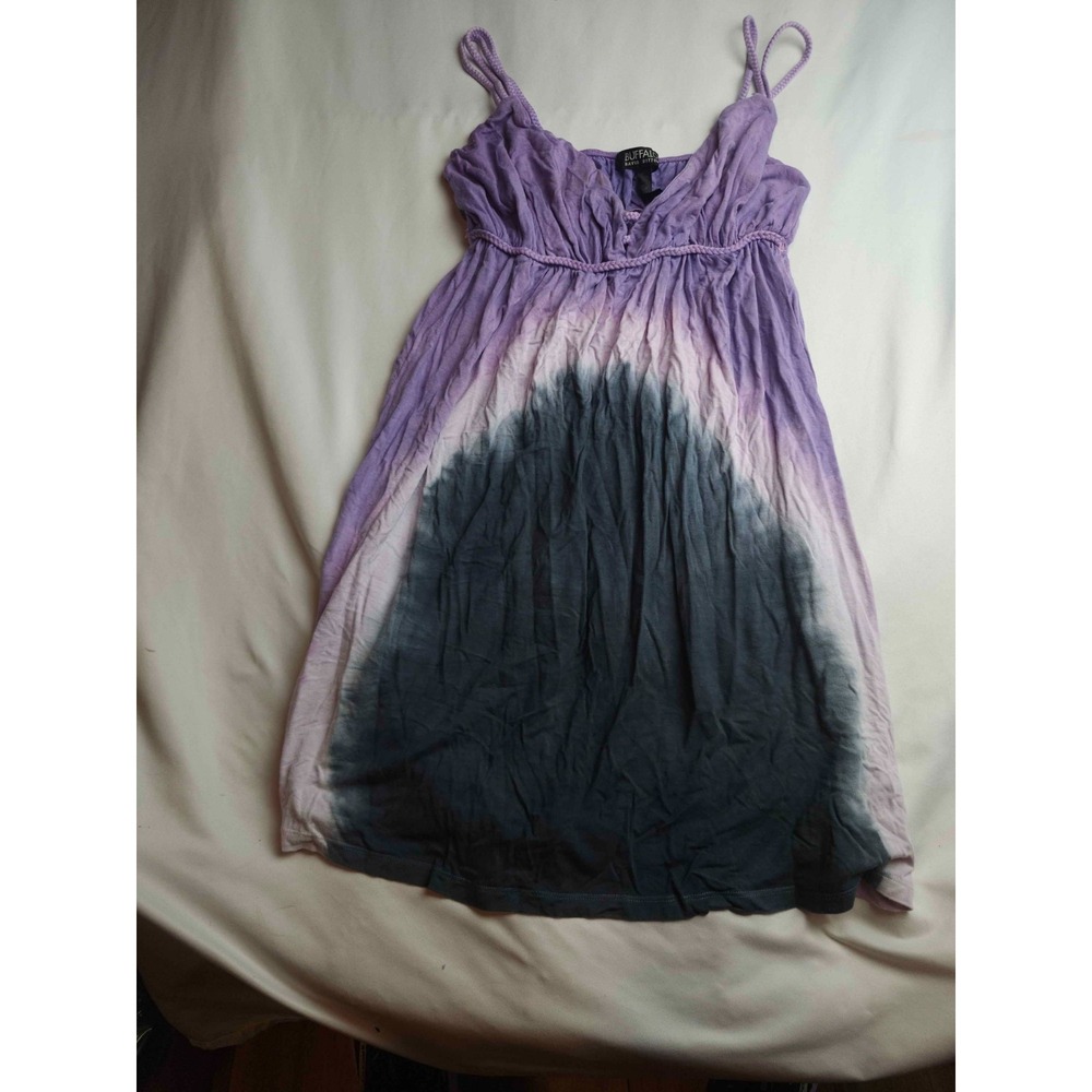 Vintage Y2K Buffalo David Bitton Tank Dress Small Tie Dye Boho Alt Festival USA